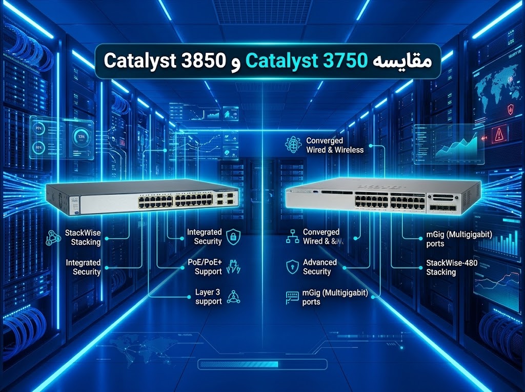 مقایسه سوئیچ سیسکو Catalyst 3750|Catalyst 3850