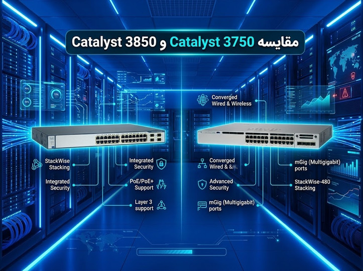 مقایسه سوئیچ سیسکو Catalyst 3750|Catalyst 3850