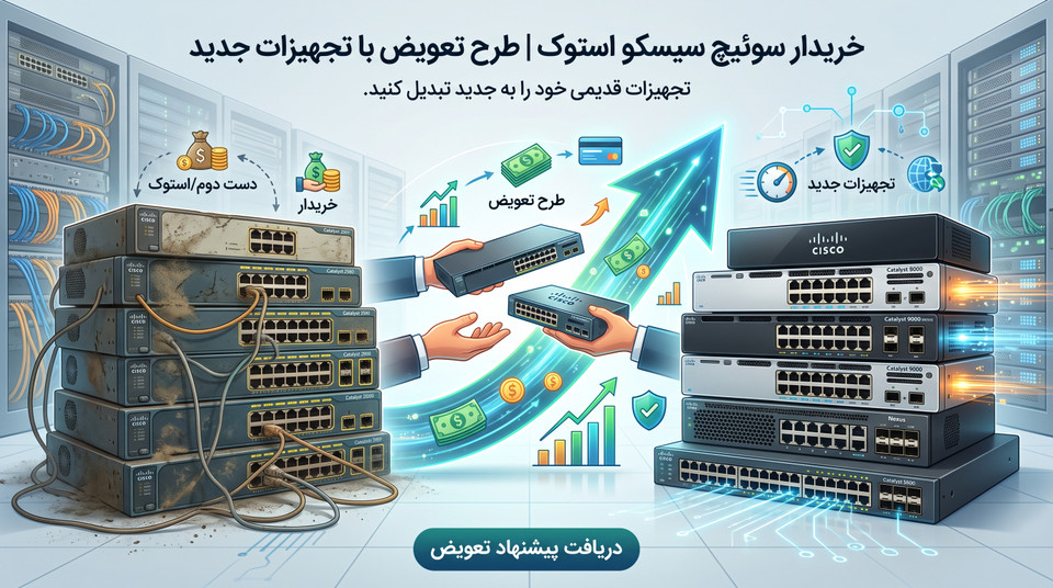 خریدار سوئیچ سیسکو دست دوم و استوک | طرح تعویض با تجهیزات جدید