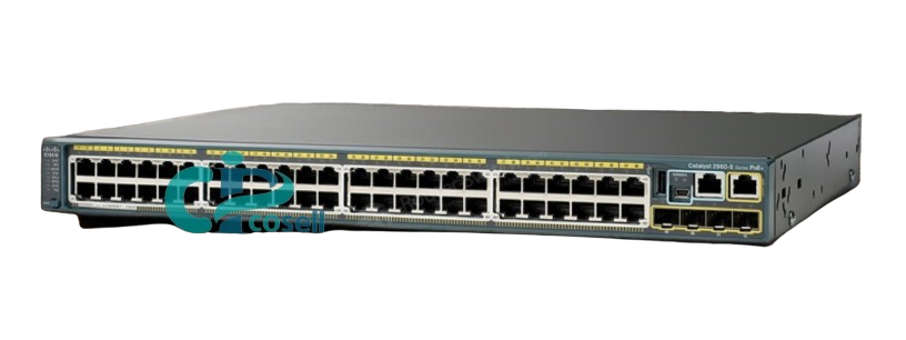 سوئیچ سیسکو ۴۸ پورت PoE+ مدل WS-C2960S-48FPS-L
