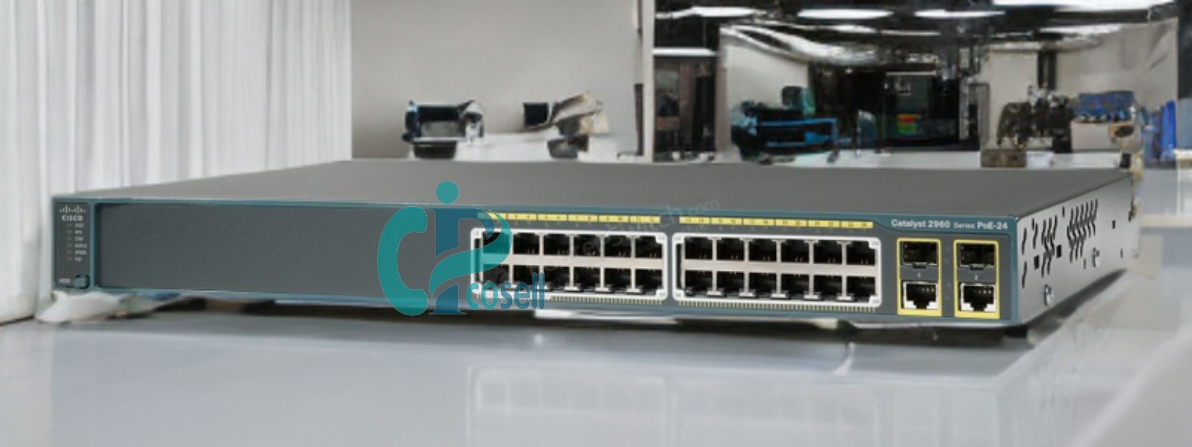 سوئیچ سیسکو ۲۴ پورت PoE مدل WS-C2960-24PC-L