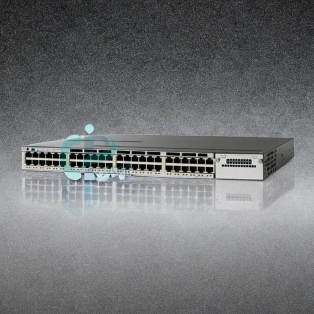 سوئیچ سیسکو WS-C3750X-48TS | سوئیچ مدیریتی ۴۸ پورت Gigabit با پاور دوگانه و قابلیت StackPower