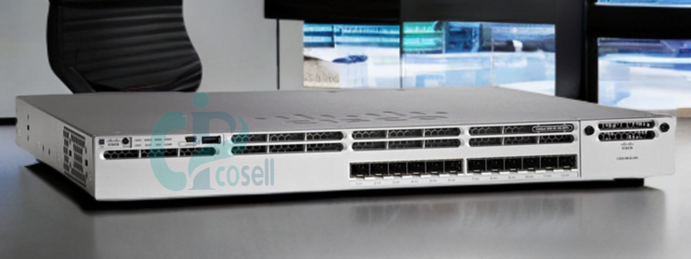 سوئیچ سیسکو WS-C3850-12S-S | سوئیچ مدیریتی ۱۲ پورت فیبر نوری با قابلیت StackWise-480