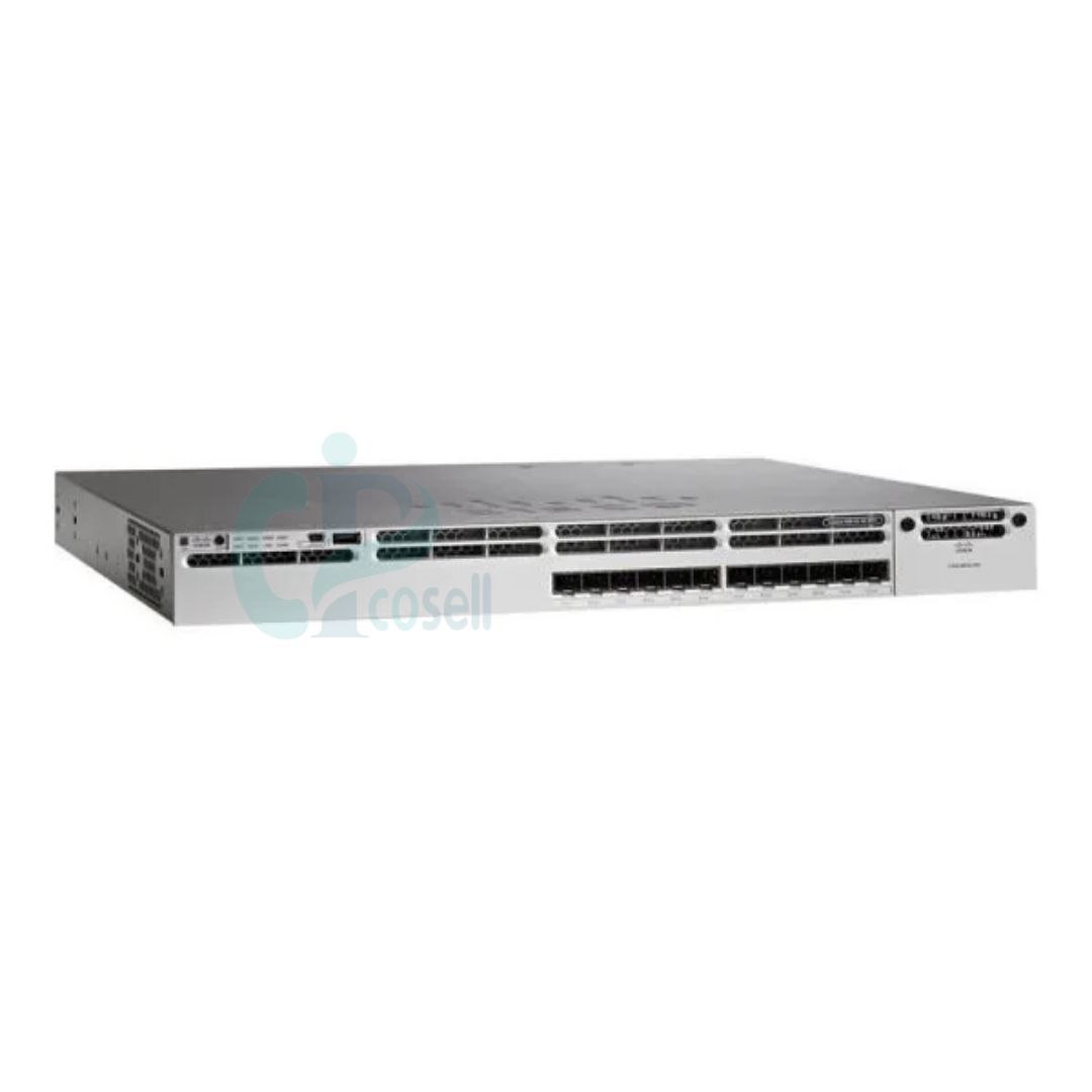 سوئیچ سیسکو WS-C3850-12XS-S | سوئیچ مدیریتی ۱۲ پورت ده‌گیگابیت SFP+ سری Catalyst 3850