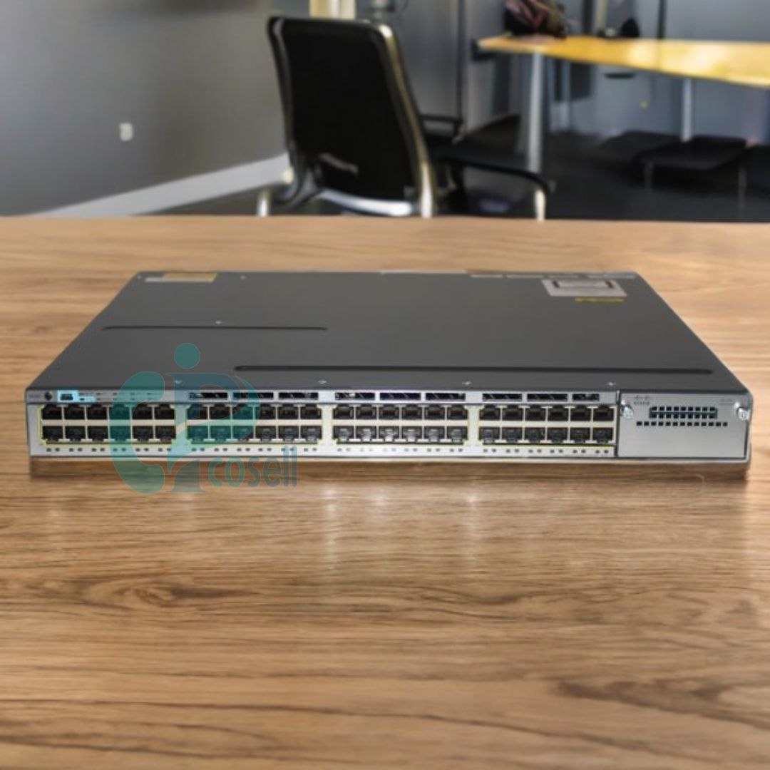 سوئیچ سیسکو WS-C3750X-48PF-S | سوئیچ مدیریتی ۴۸ پورت Full PoE+ سری Catalyst 3750-X
