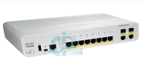 سوئیچ سیسکو WS-C2960C-8PC-L | سوئیچ کامپکت ۸ پورت PoE+