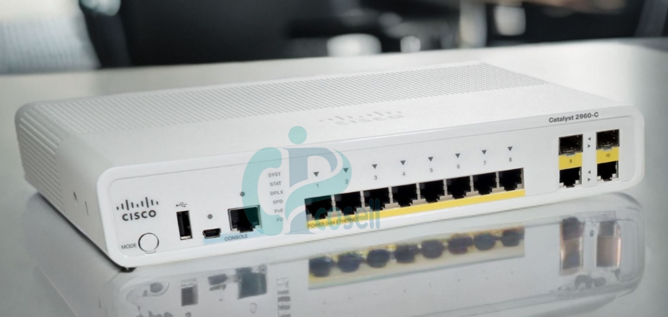 سوئیچ سیسکو WS-C2960C-8PC-L | سوئیچ کامپکت ۸ پورت PoE+