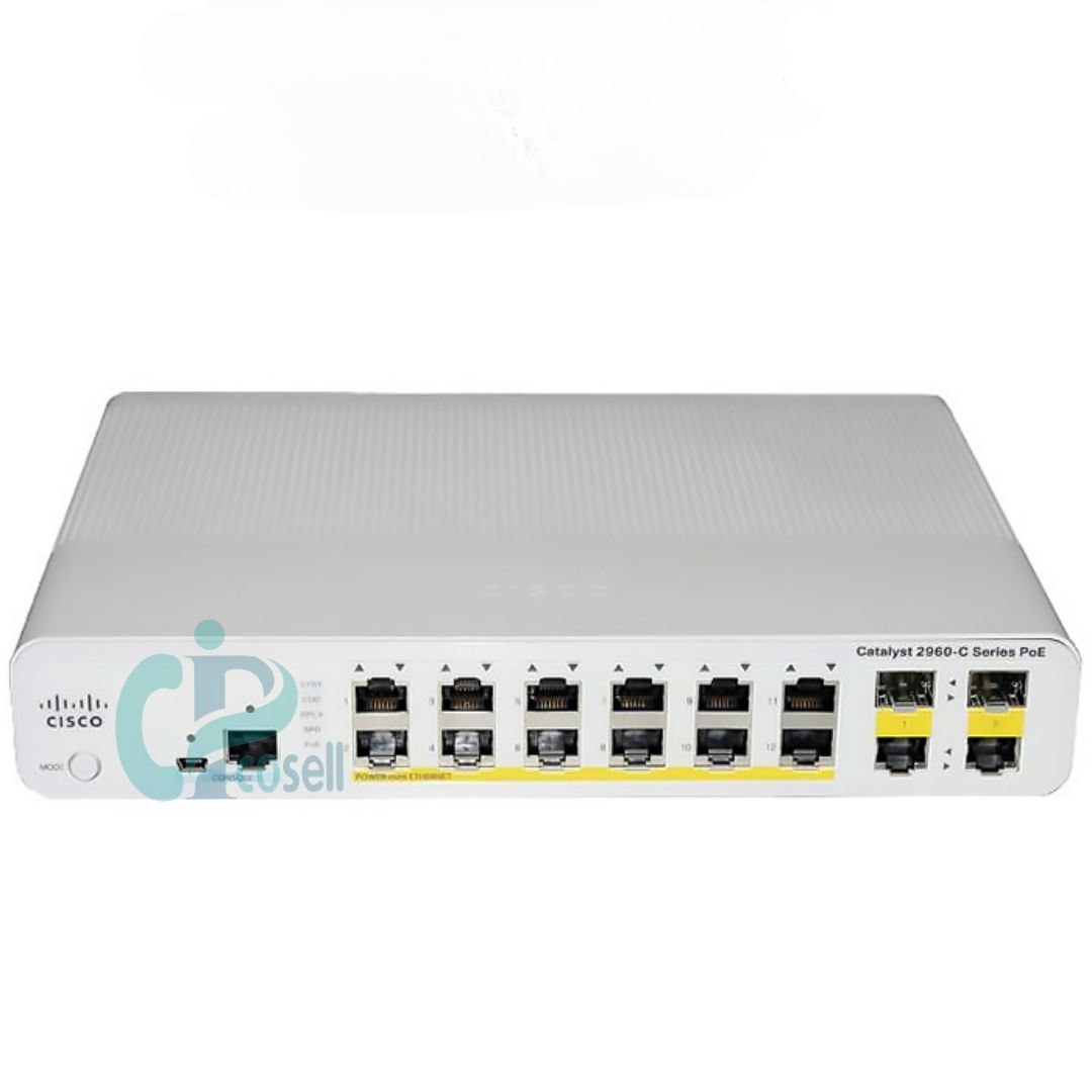 سوئیچ سیسکو WS-C2960C-12PC-L | سوئیچ کامپکت ۱۲ پورت PoE