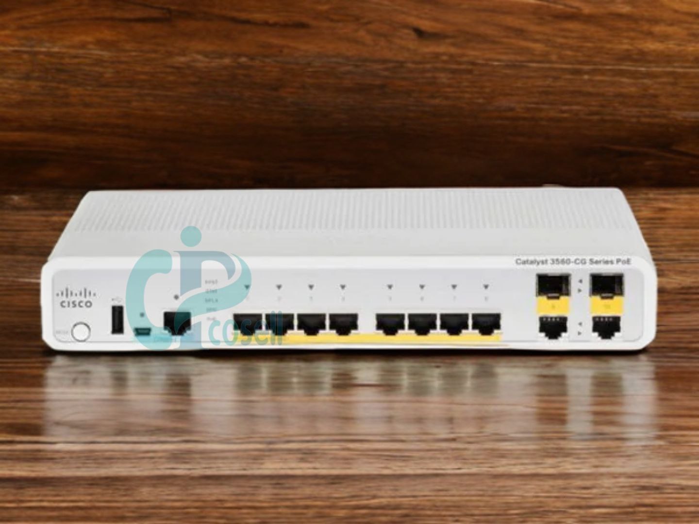 سوئیچ سیسکو WS-C3560CG-8PC-S | سوئیچ کامپکت ۸ پورت گیگابیت PoE+