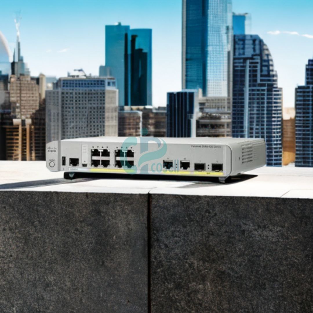 سوئیچ سیسکو ۸ پورت گیگابیت PoE+ مدل WS-C3560CX-8PC-S