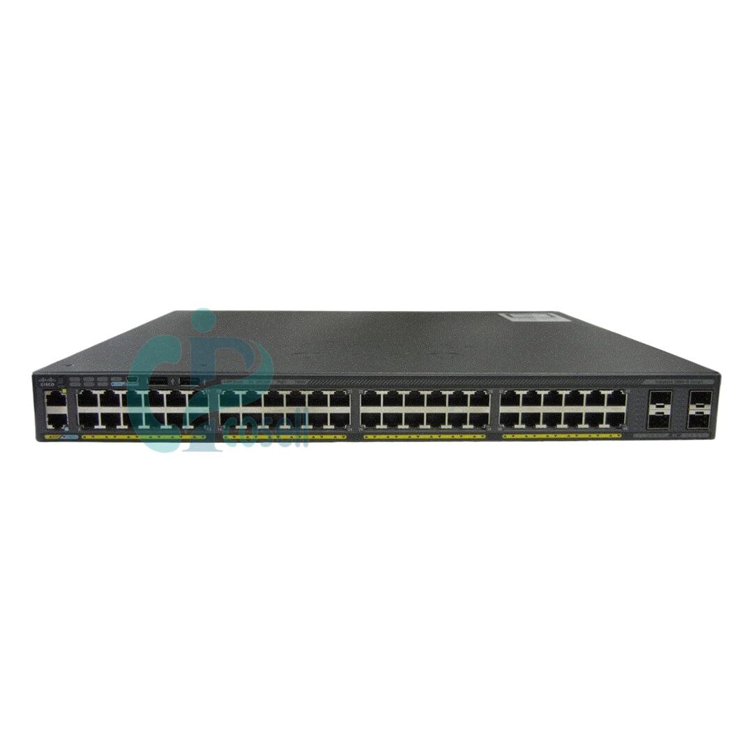 سوئیچ سیسکو ۴۸ پورت گیگابیت مدل WS-C2960X-48TS-L با ۴ پورت SFP و قابلیت استک تا ۸ دستگاه