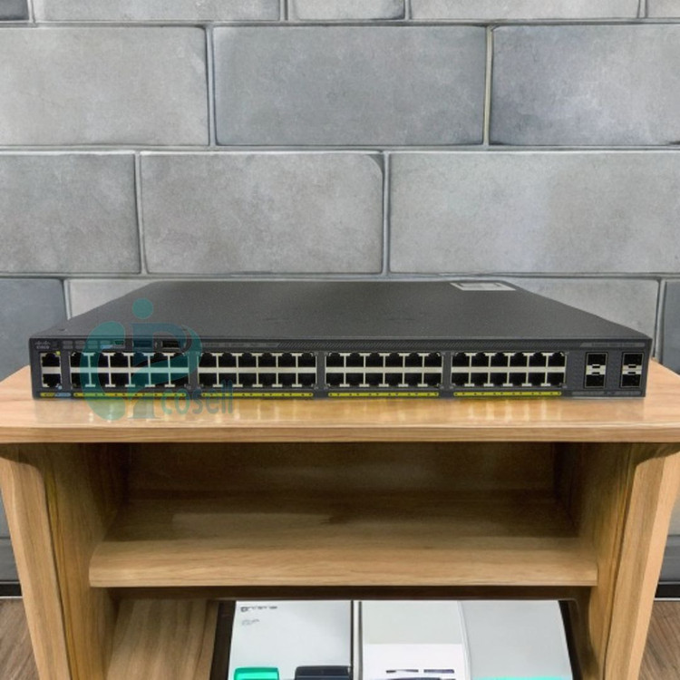 سوئیچ سیسکو ۴۸ پورت گیگابیت مدل WS-C2960X-48TS-L با ۴ پورت SFP و قابلیت استک تا ۸ دستگاه
