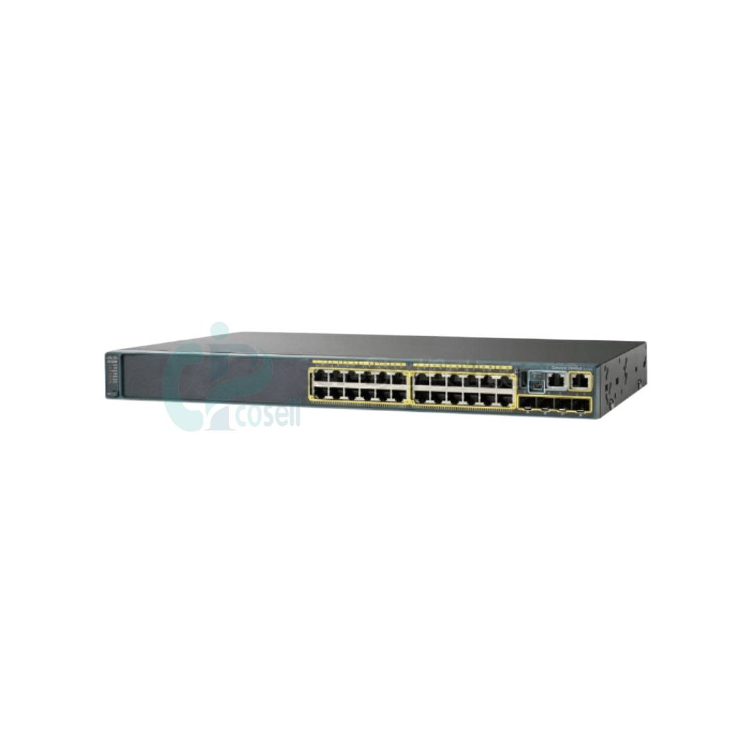 سوئیچ سیسکو ۲۴ پورت گیگابیت مدل WS-C2960S-24TS-L با ۴ پورت SFP»