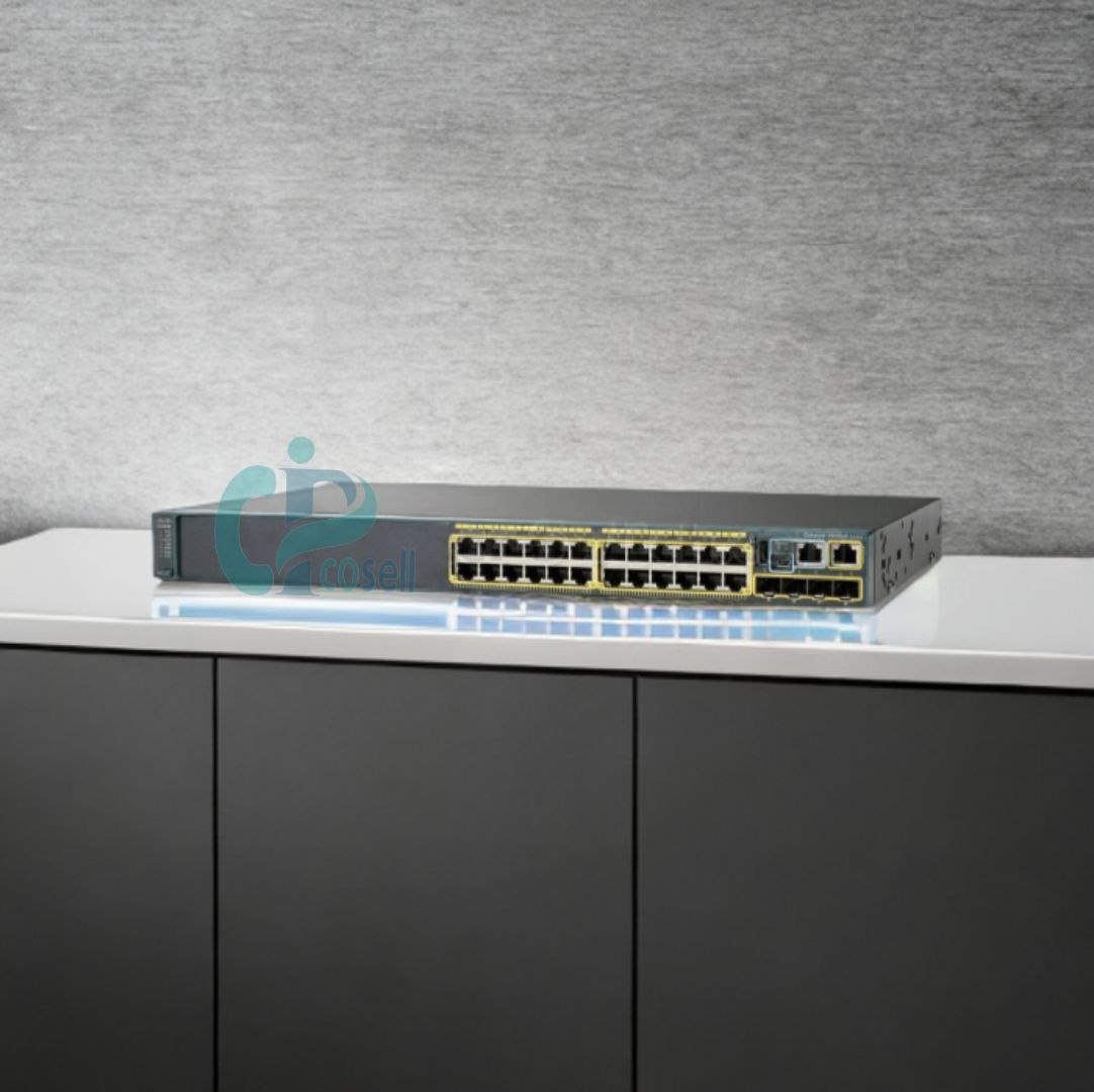 سوئیچ سیسکو ۲۴ پورت گیگابیت مدل WS-C2960S-24TS-L با ۴ پورت SFP»