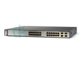 سوئیچ سیسکو ۲۴ پورت گیگابیت PoE مدل WS-C3750G-24PS-S با ۴ پورت SFP