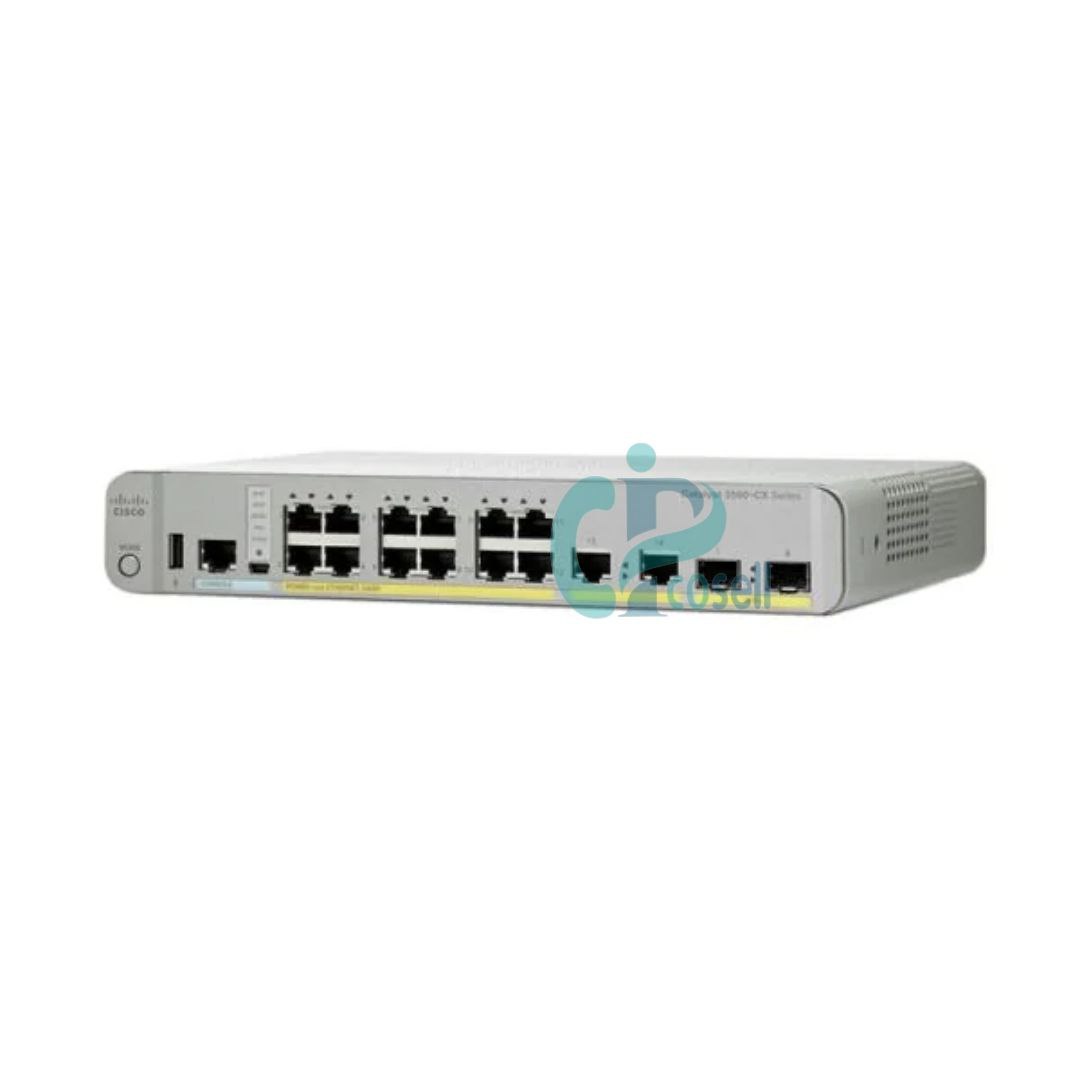 سوئیچ سیسکو ۱۲ پورت گیگابیت PoE+ مدل WS-C3560CX-12PD-S با uplink ۱۰G