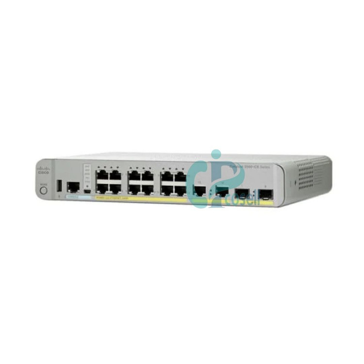 سوئیچ سیسکو ۱۲ پورت گیگابیت PoE+ مدل WS-C3560CX-12PD-S با uplink ۱۰G