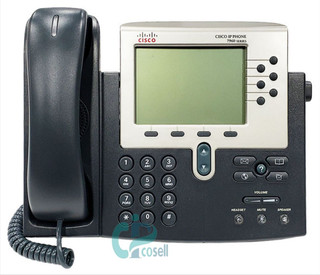 تلفن آیپی سیسکو CP-7960G با 6 خط داخلی و صفحه نمایش 4 اینچی گرافیکی