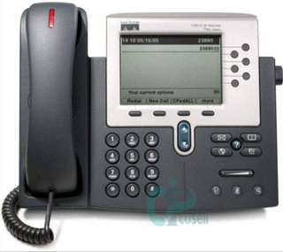 تلفن آیپی سیسکو CP-7961G با ۶ کلید خط، نمایشگر گرافیکی و تغذیه PoE