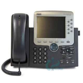 تلفن آیپی سیسکو CP-7970G با نمایشگر رنگی لمسی، ۸ کلید قابلیت، دو پورت شبکه و PoE