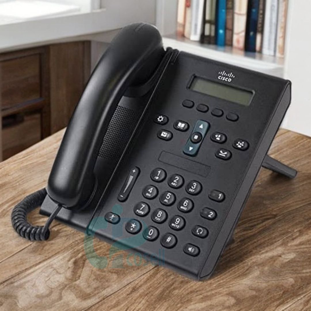 تلفن آی‌پی سیسکو CP-6921 با دو خط، PoE و نمایشگر گرافیکی