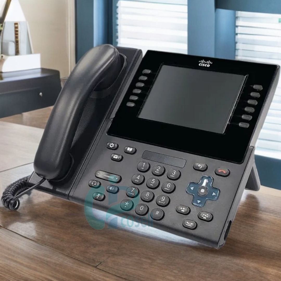 تلفن آی‌پی سیسکو CP-9971 با نمایشگر لمسی رنگی، گیگابیت اترنت و کلیدهای برنامه‌پذیر