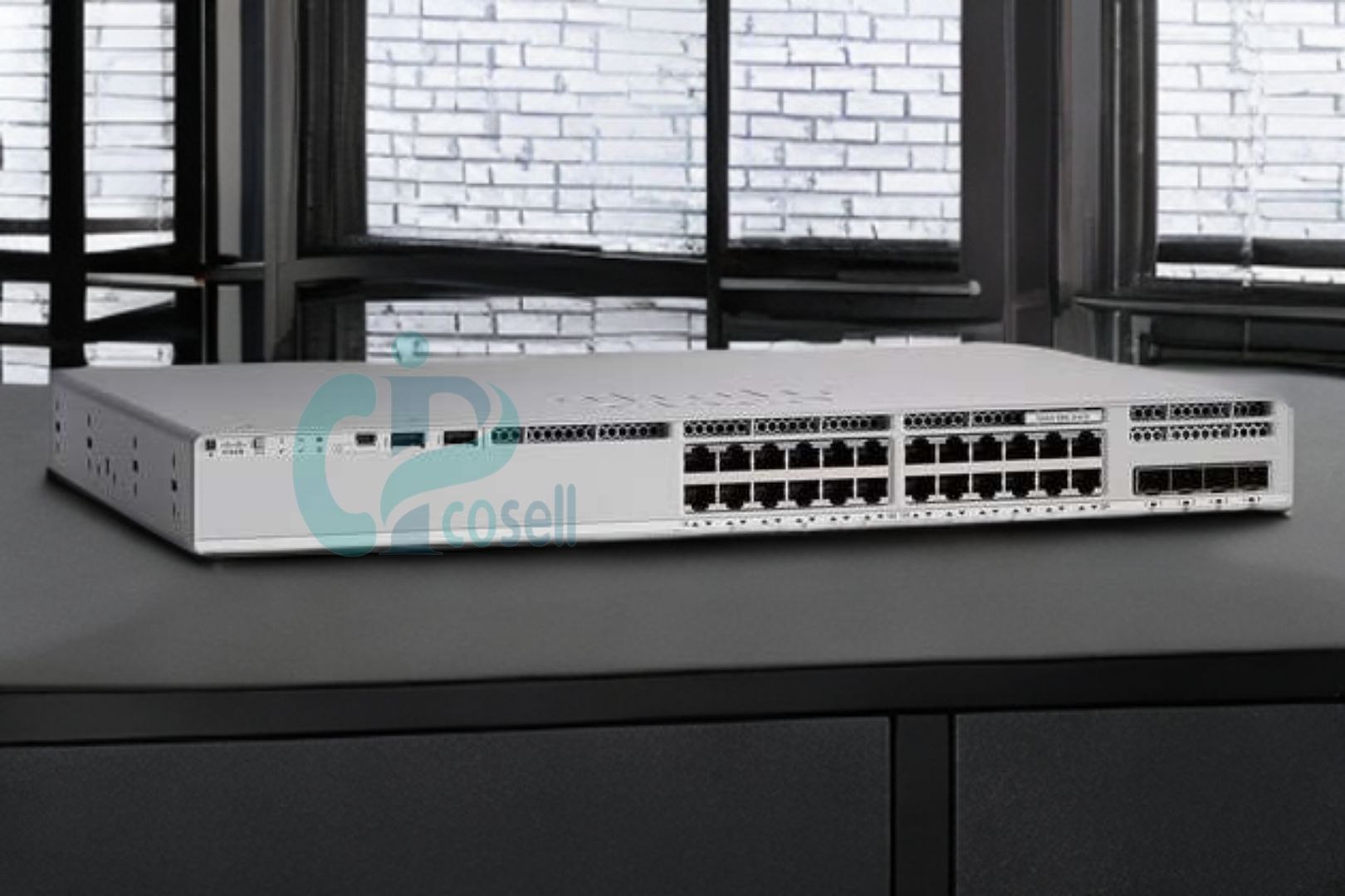 سوئیچ سیسکو C9200L-24T-4X-E | سوئیچ شبکه 24 پورت با uplink +SFP