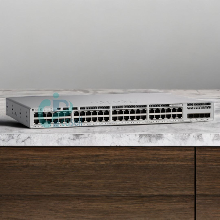 سوئیچ سیسکو C9200L-48P-4G-E | سوئیچ ۴۸ پورت PoE+ با ۴ uplink 1G