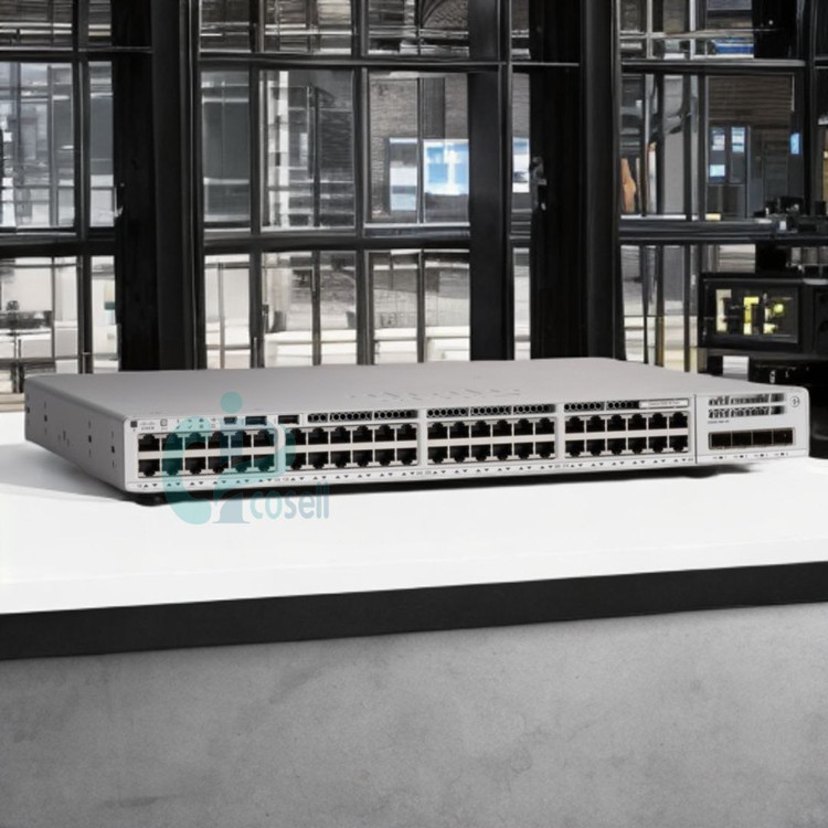 سوئیچ سیسکو C9200-48P-E | سوئیچ ۴۸ پورت PoE+ با uplink ماژولار سری 9200