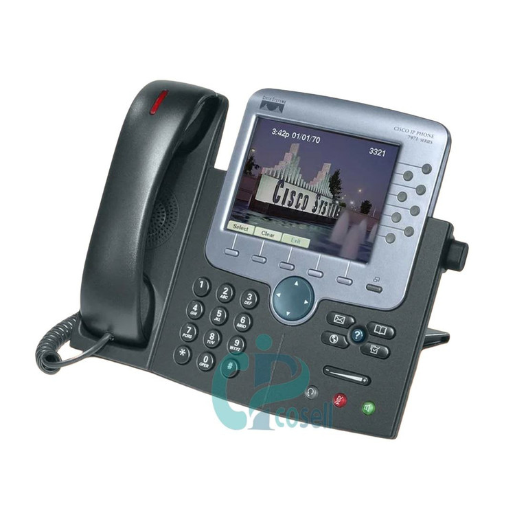 تلفن آیپی سیسکو CP-7971G با نمایشگر رنگی لمسی، ۸ کلید قابلیت و گیگابیت اترنت