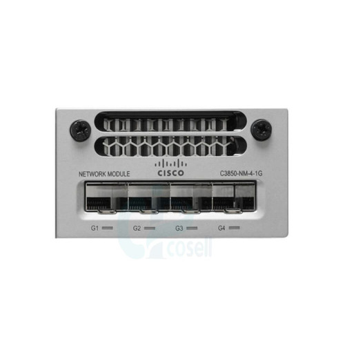 ماژول سیسکو C3850-NM-4-1G | ماژول شبکه ۴ پورت گیگابیت SFP برای سوئیچهای Cisco 3850