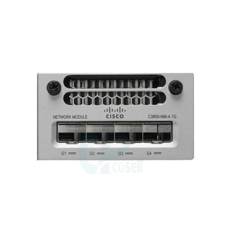 ماژول سیسکو C3850-NM-4-1G | ماژول شبکه ۴ پورت گیگابیت SFP برای سوئیچهای Cisco 3850