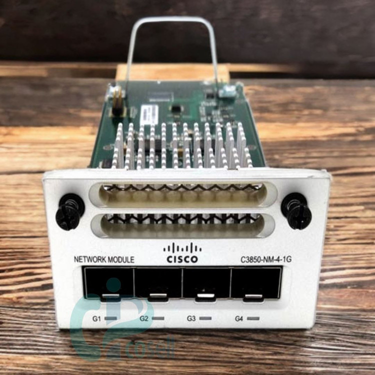 ماژول سیسکو C3850-NM-4-1G | ماژول شبکه ۴ پورت گیگابیت SFP برای سوئیچهای Cisco 3850