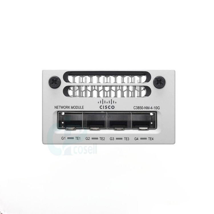 ماژول شبکه سیسکو C3850-NM-4-10G | ماژول ۴ پورت 10G SFP+ برای سوئیچهای Cisco Catalyst 3850