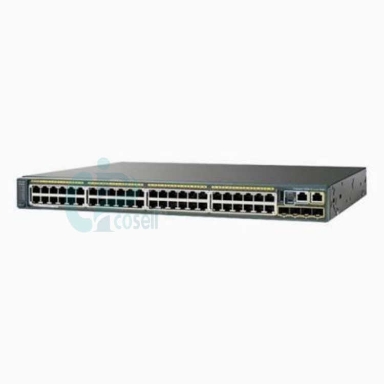سوئیچ سیسکو ۴۸ پورت PoE+ مدل WS-C2960S-48FPS-L