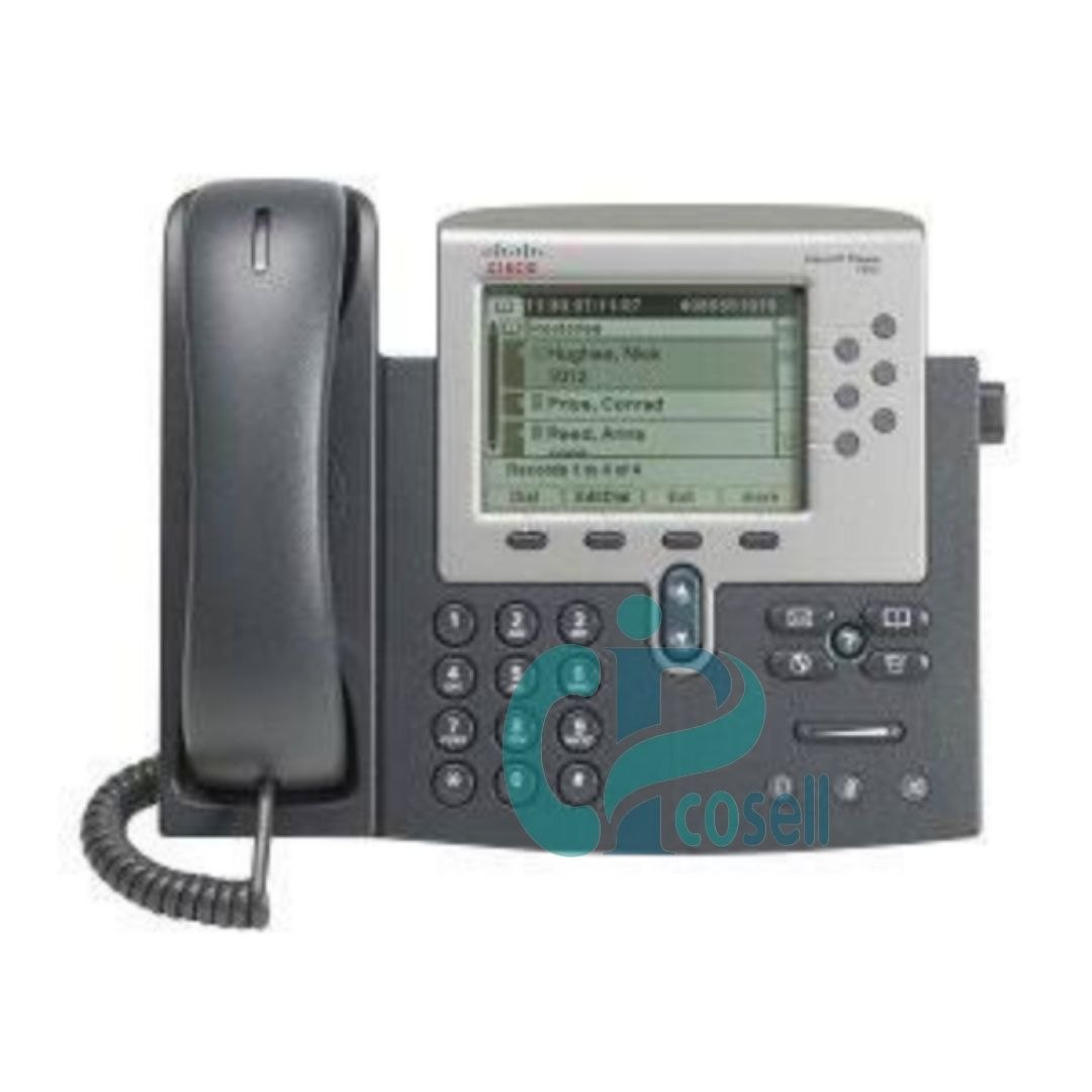 تلفن تحت شبکه سیسکو CP-7962G با نمایشگر بزرگ و ۶ کلید قابل‌برنامه‌ریزی