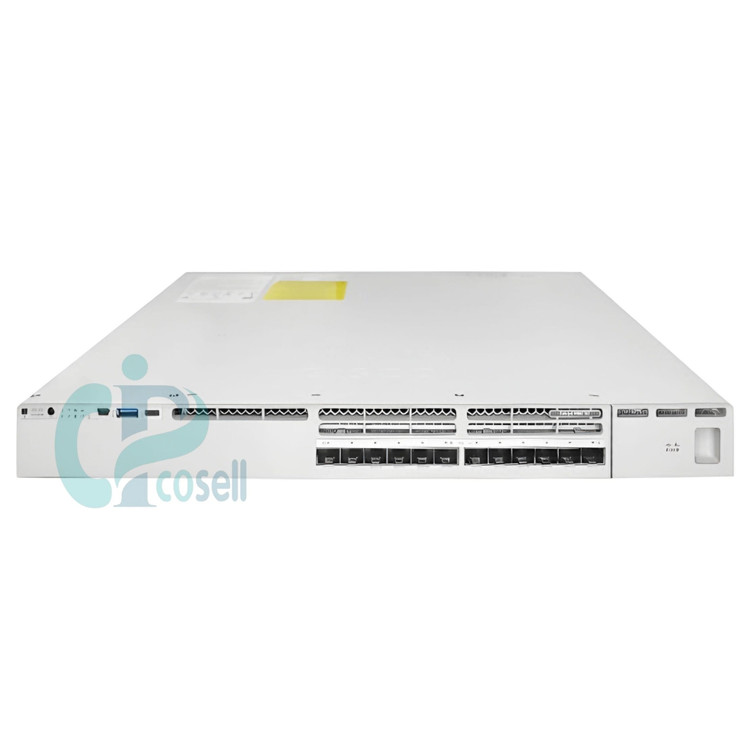 خرید آنلاین سوئیچ شبکه سیسکو C9300X-12Y-A با 12 پورت 10G و PoE+ از فروشگاه سیسکو سل.