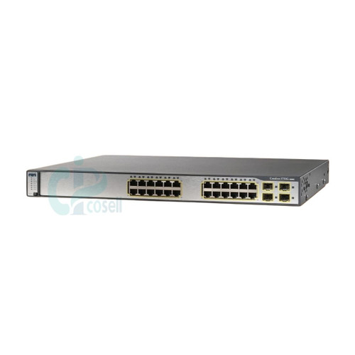 سوئیچ لایه 3 سیسکو WS-C3750G-24TS-S با 24 پورت گیگابیت و 4 SFP