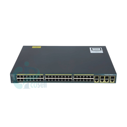 سوئیچ سیسکو WS-C2960G-48TC-L با 48 پورت گیگابیت بدون PoE و 4 آپلینک Dual-Purpose