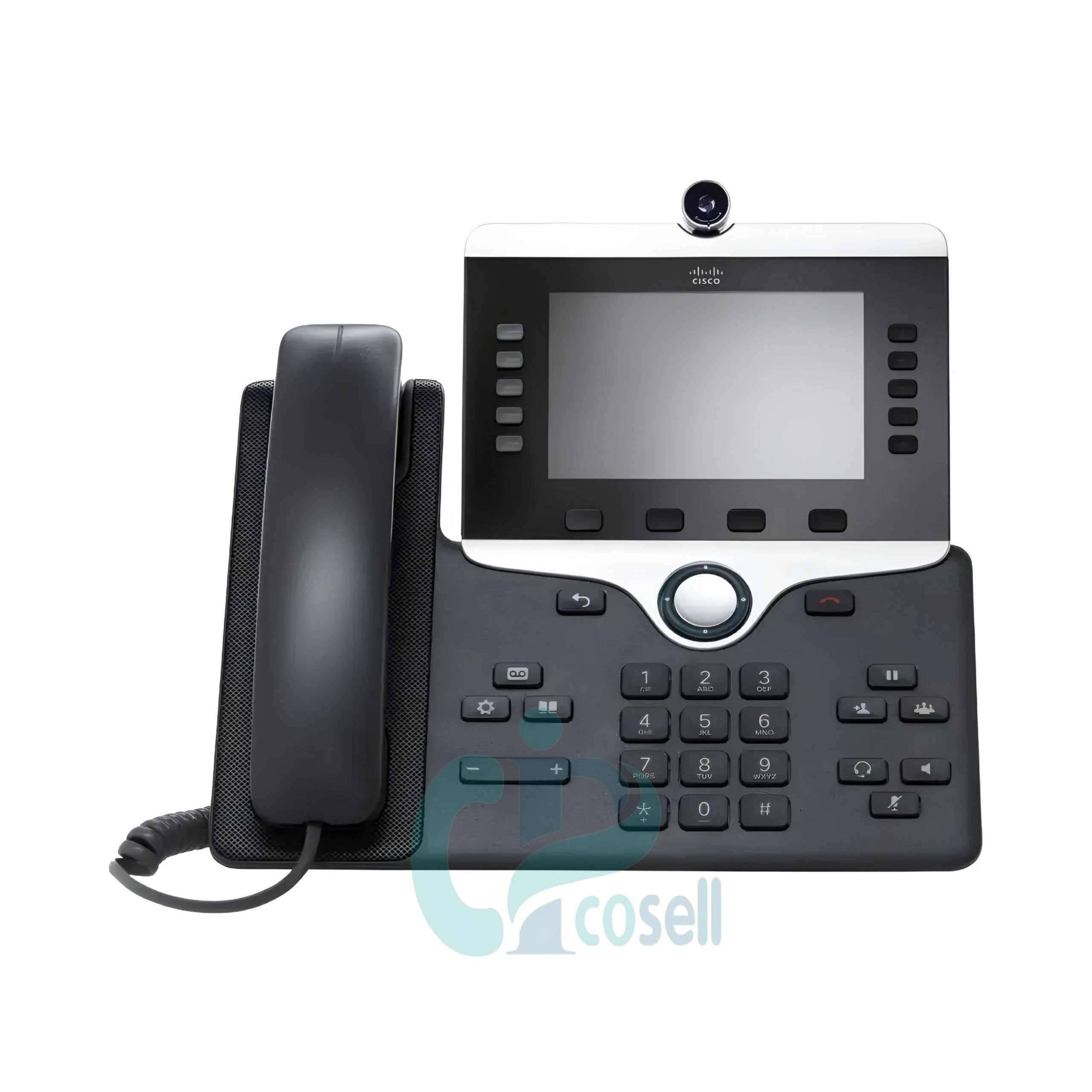 تلفن ویدیویی سیسکو CP-8845 با دوربین 720p، نمایشگر رنگی 5 اینچ و PoE